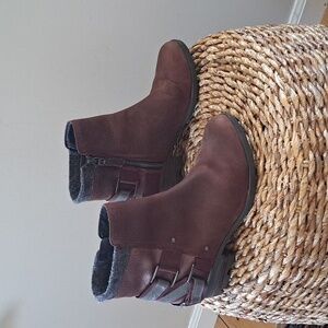 Sorel Womens Lolla Chestnut/ Rusty Red Nubuck Leather Ankle Waterproof Boots S-8